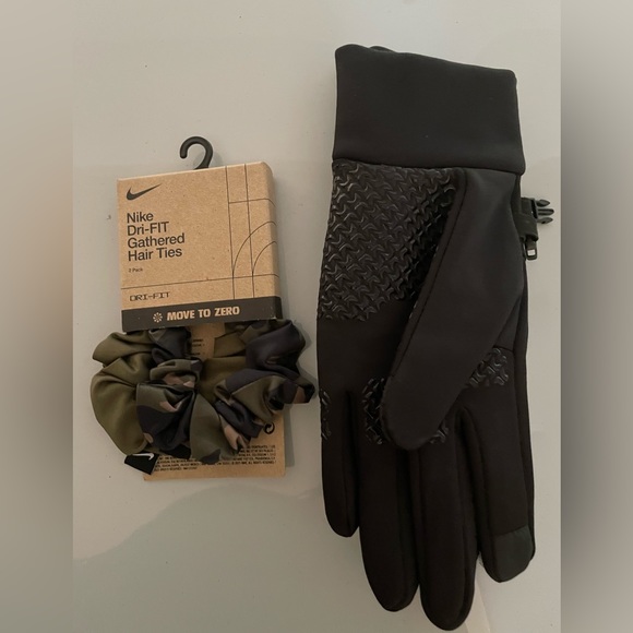 Nike Accessories - NIKE lot scrunchie fitness gym bag essentials RBX gloves dr. Bronner’s new hair